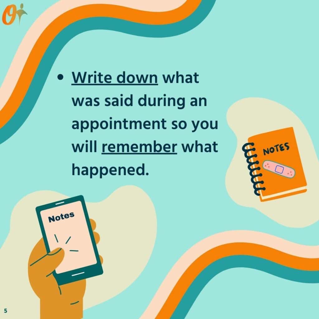 Carousel image with tips on how to ask questions