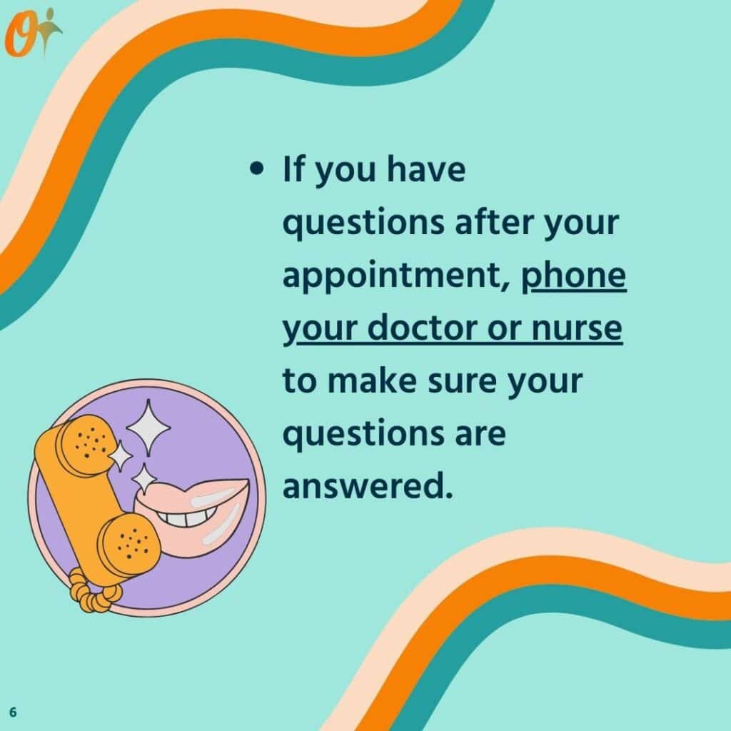 Carousel image with tips on how to ask questions