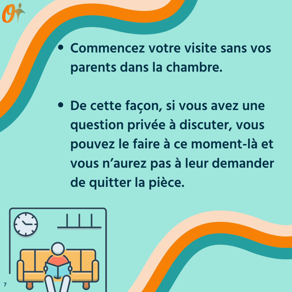 Image carrousel avec des conseils sur la façon de poser des questions